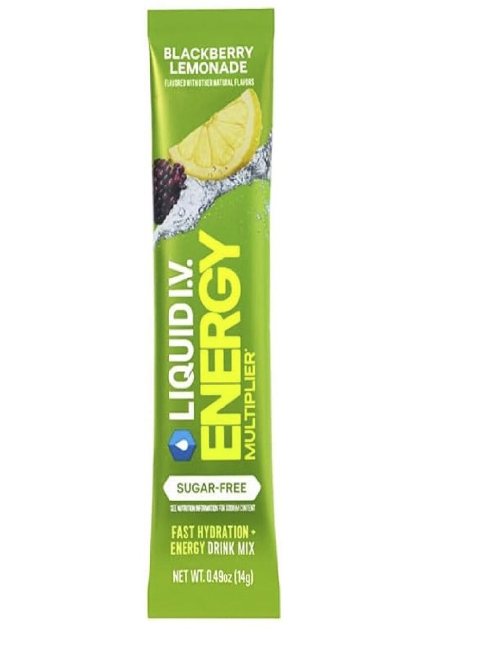 Sugar Free Energy Drink Mix, Blackberry Lemonade, 0.49 Oz, 5-Stick Pack